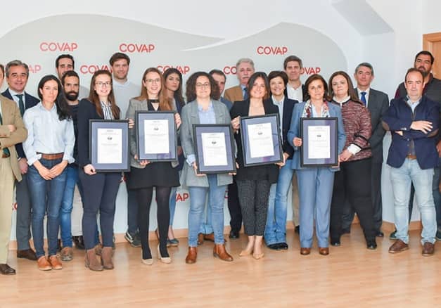 Recibiendo el premio a cooperativa del año